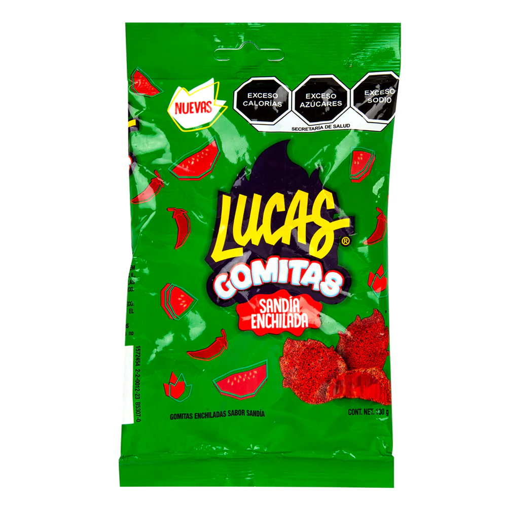Lucas Sandia Enchilada Gomitas Peg Bags - 12ct