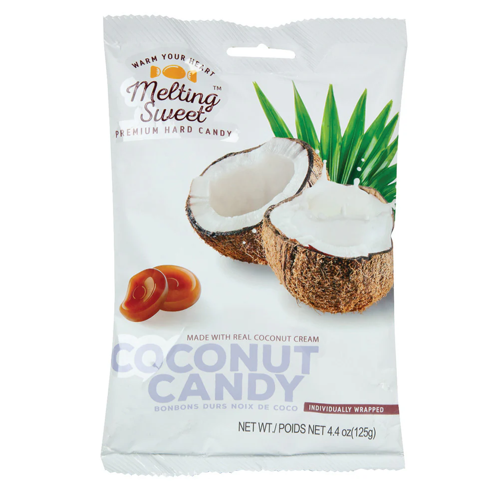 Melting Sweet Hard Candy Coconut Bags - 12ct