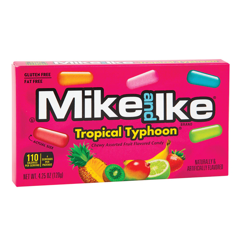 Mike & Ike Tropical Typhoon Theater Boxes - 12ct
