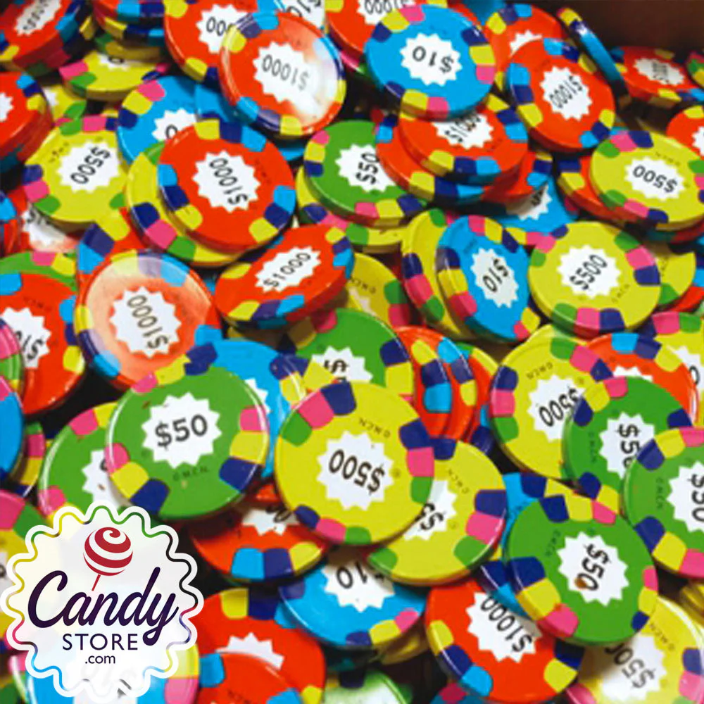 Milk Chocolate Assorted Poker Chips - 10lb - Image 3