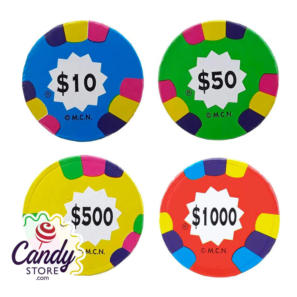 Milk Chocolate Assorted Poker Chips - 10lb - Image 4