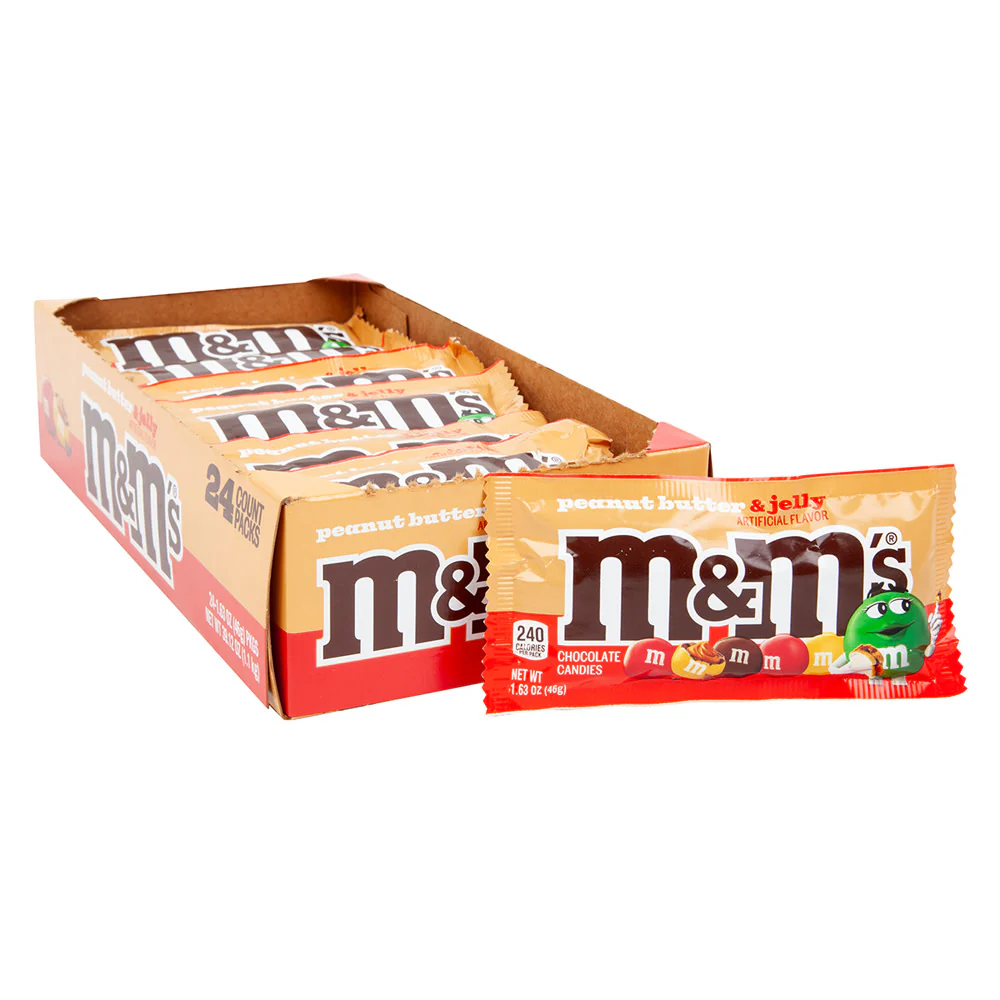 M&M's Peanut Butter & Jelly Bags - 24ct