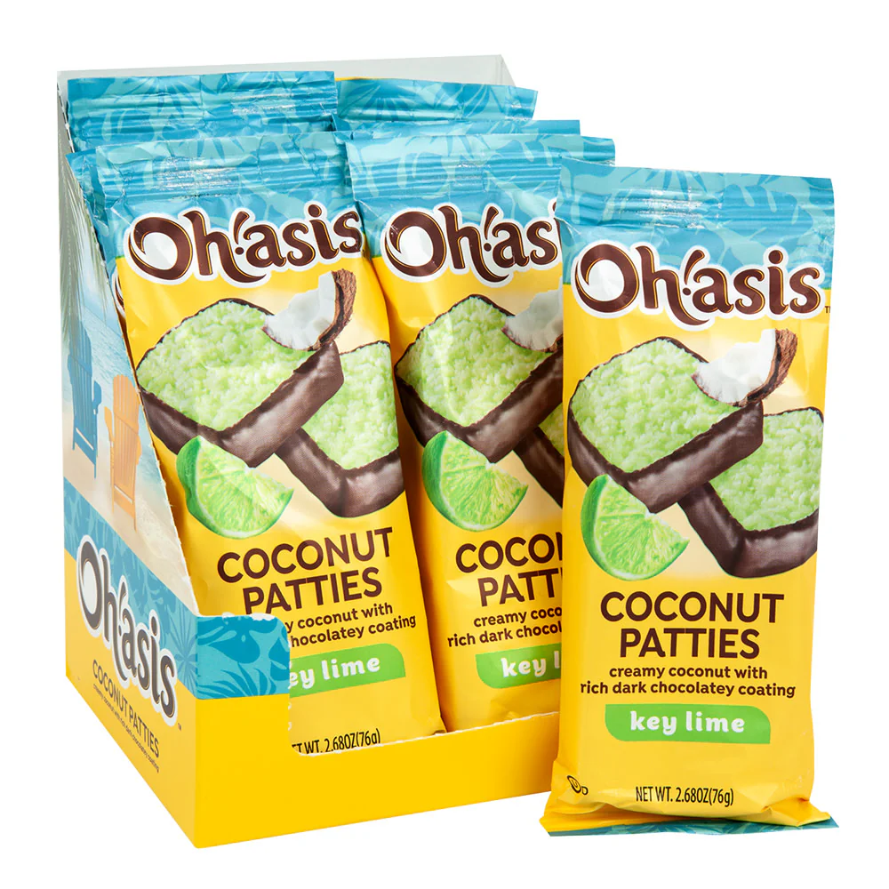 Oh!asis Key Lime Coconut Patties - 12ct