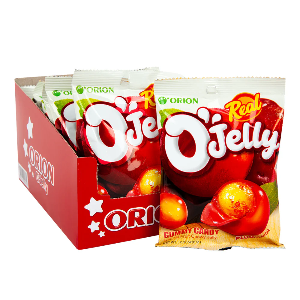 O'Jelly Plum Gummies Peg Bags - 10ct