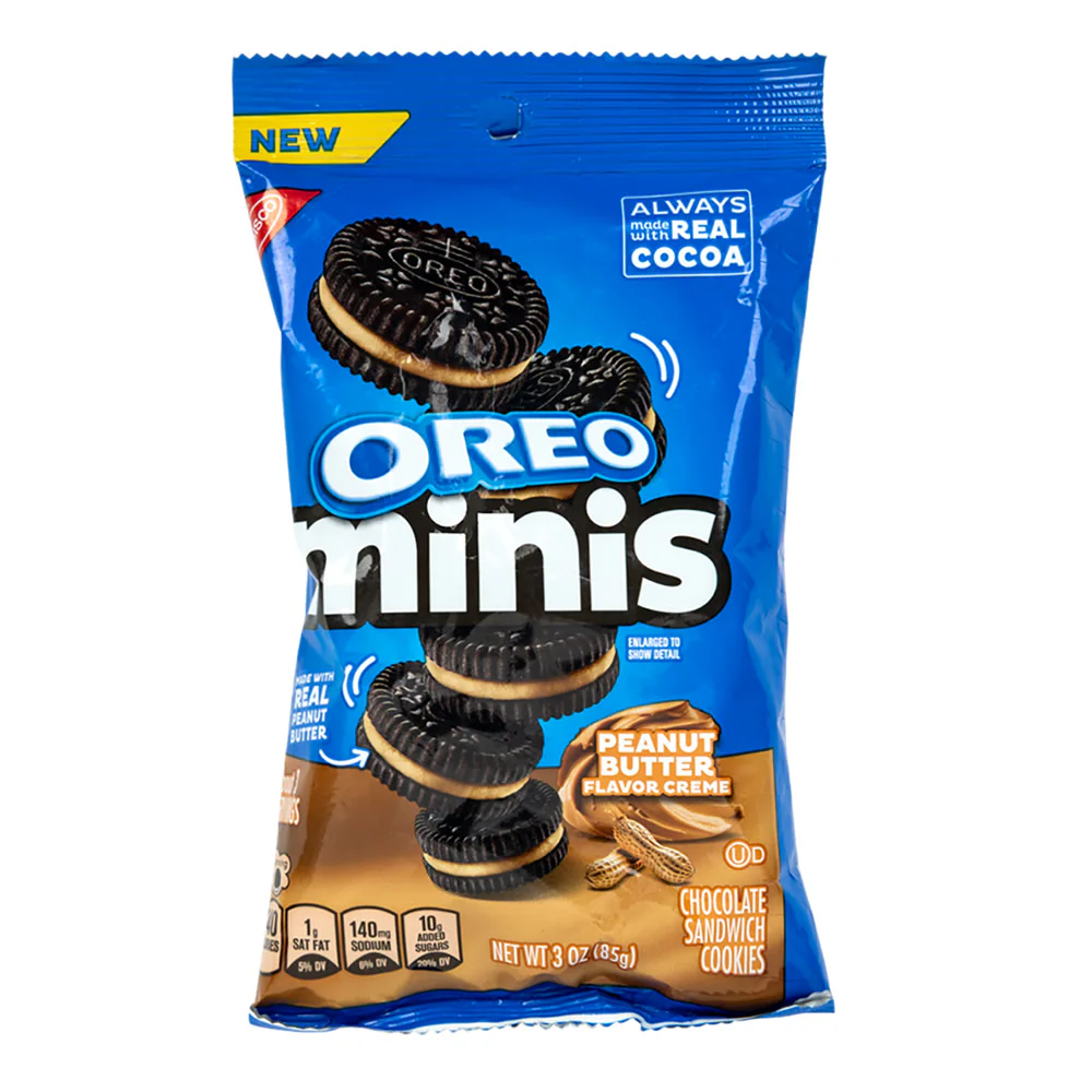 Oreo Peanut Butter Minis Peg Bags - 12ct