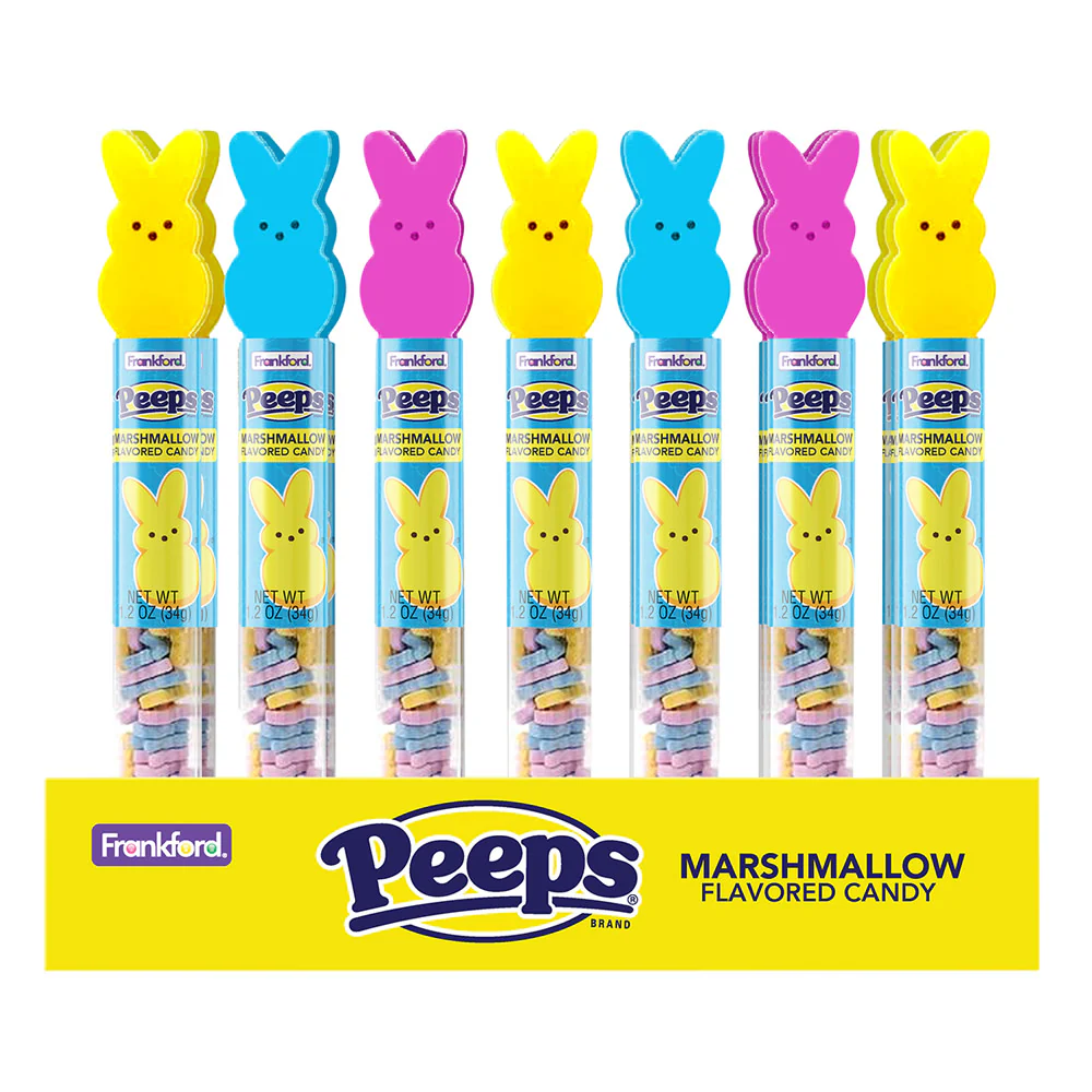 Peeps Bunny Tube with Topper - 12ct