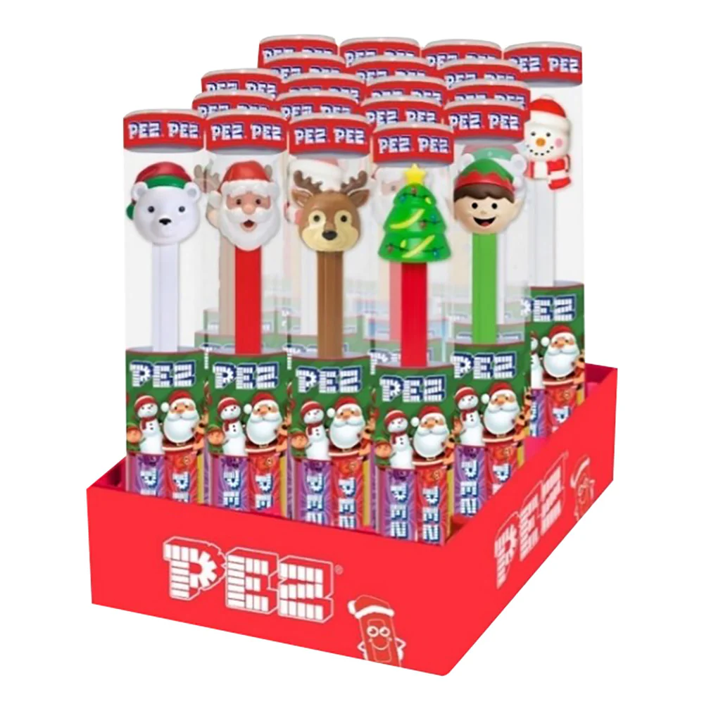 Pez Christmas Cane Assortment Tubes - 18ct