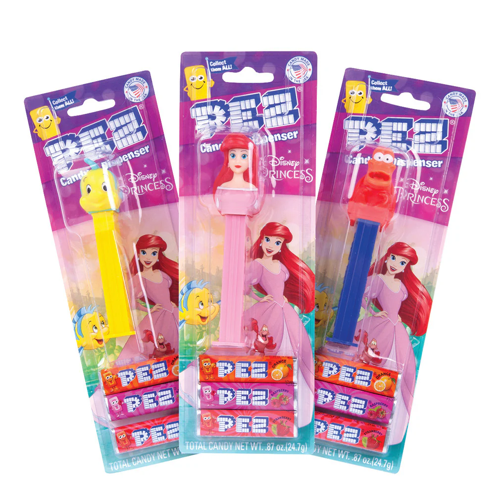 Pez Little Mermaid Assortment Blister - 12ct