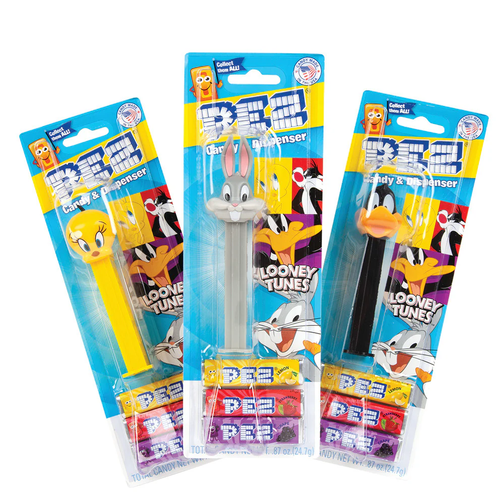 Pez Looney Tunes Blister Packs - 12ct