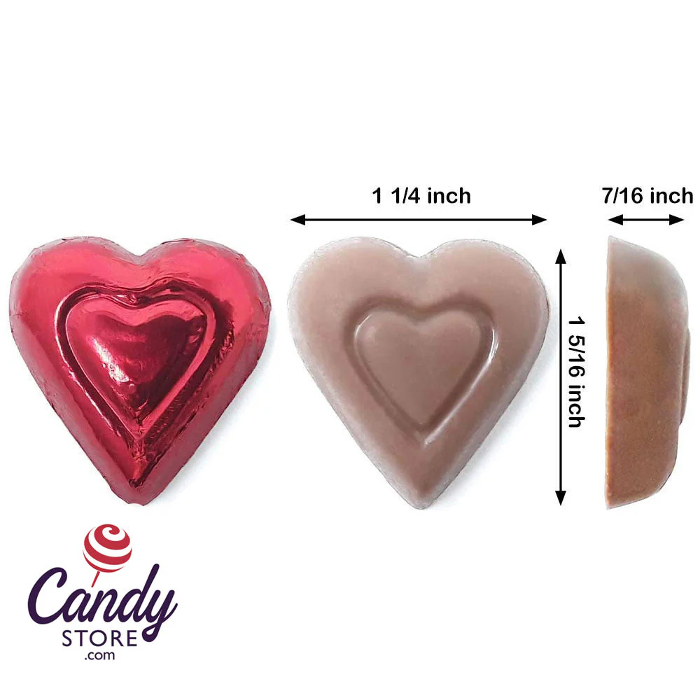 Rainbow Milk Chocolate Hearts Madelaine - 5lb Bulk - Image 4
