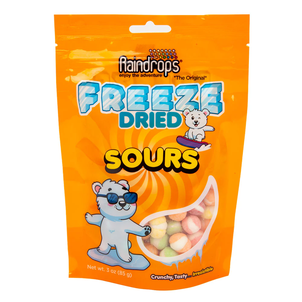 Raindrops Sours Freeze Dried Peg Bags - 12ct