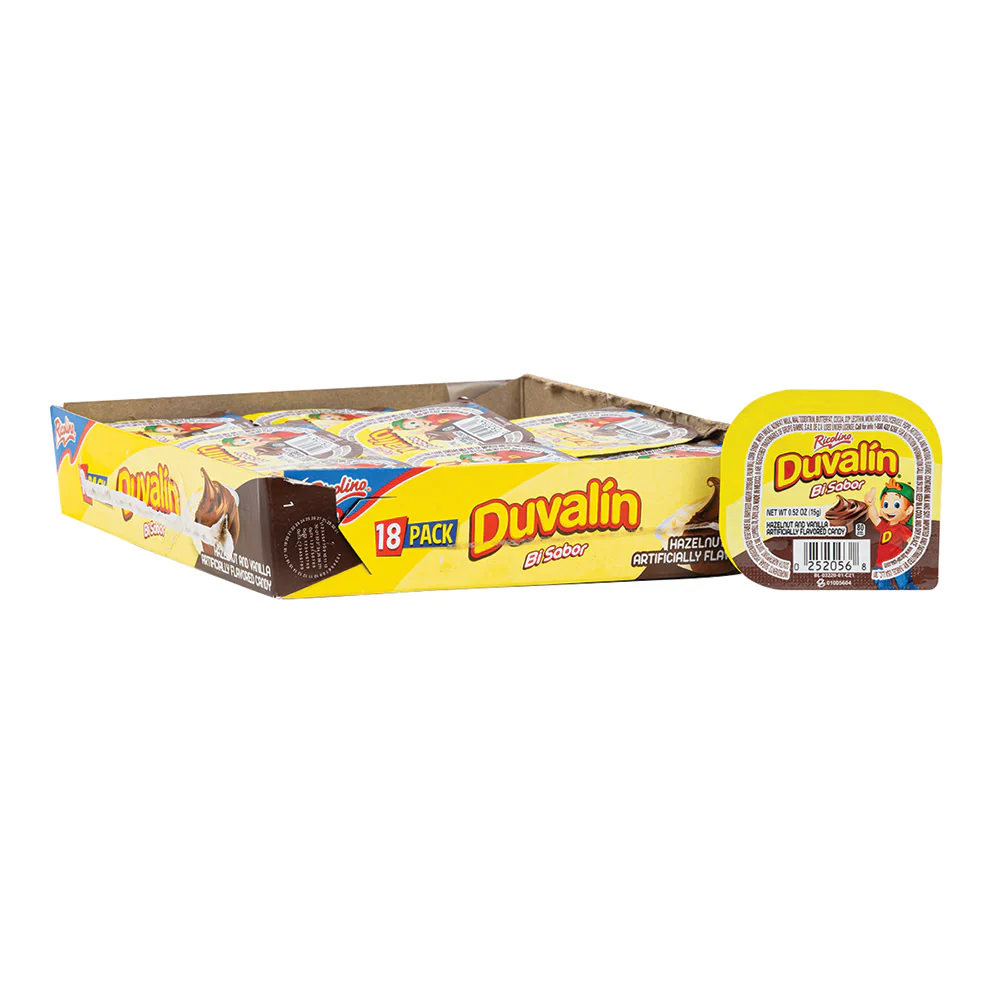 Ricolino Duvalin Bi Sabor Hazelnut & Vanilla - 18ct
