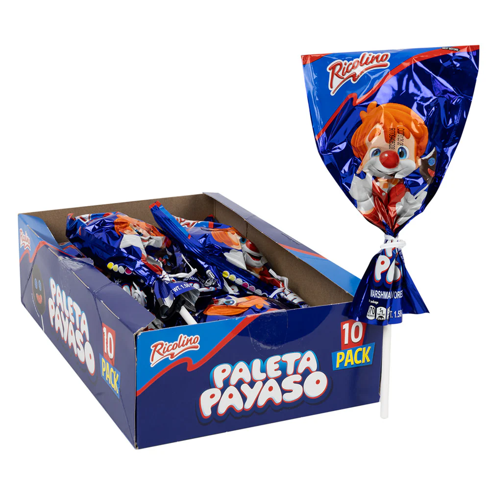 Ricolino Paleta Payaso Boxes - 10ct
