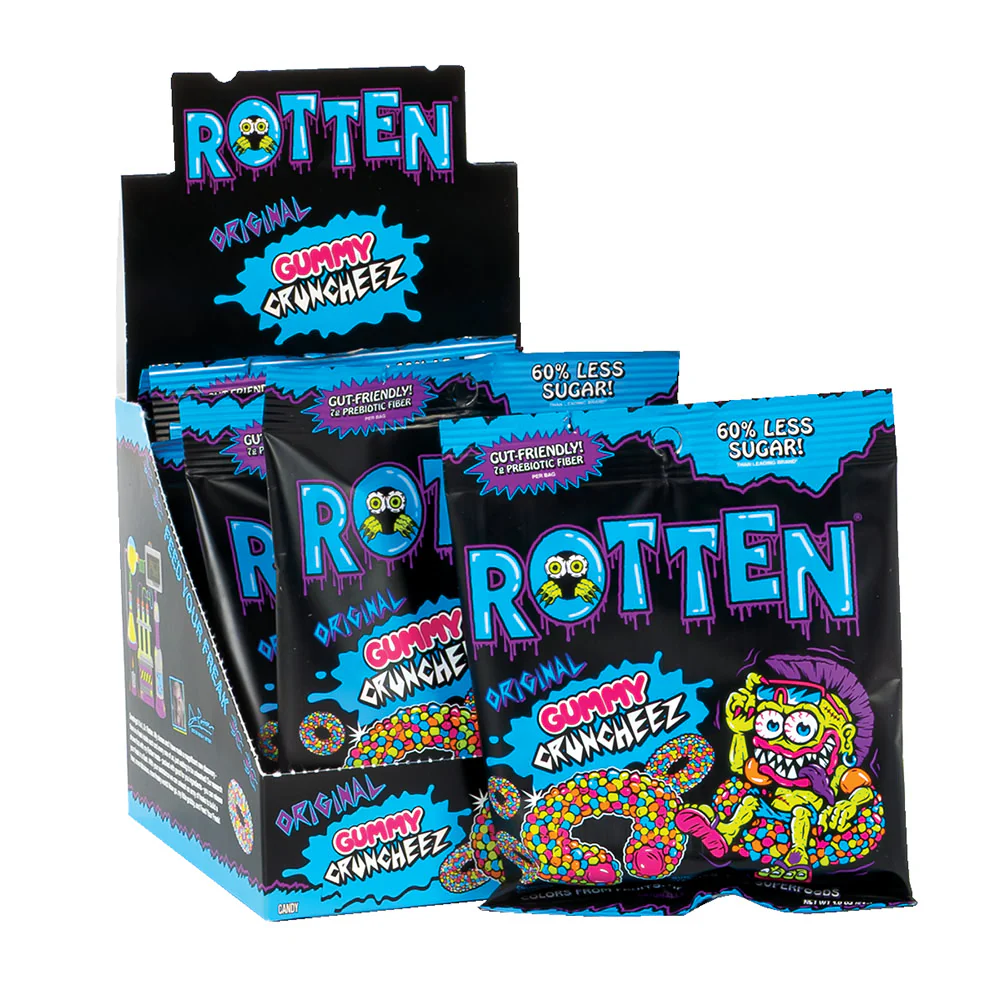 Rotten Original Gummy Cruncheez Peg Bags - 8ct