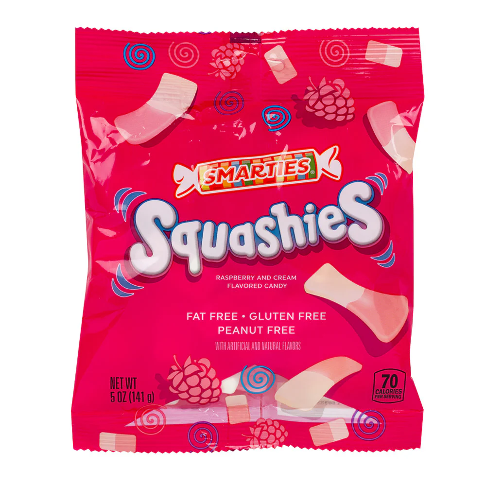 Smarties Squashies Peg Bags - 12ct