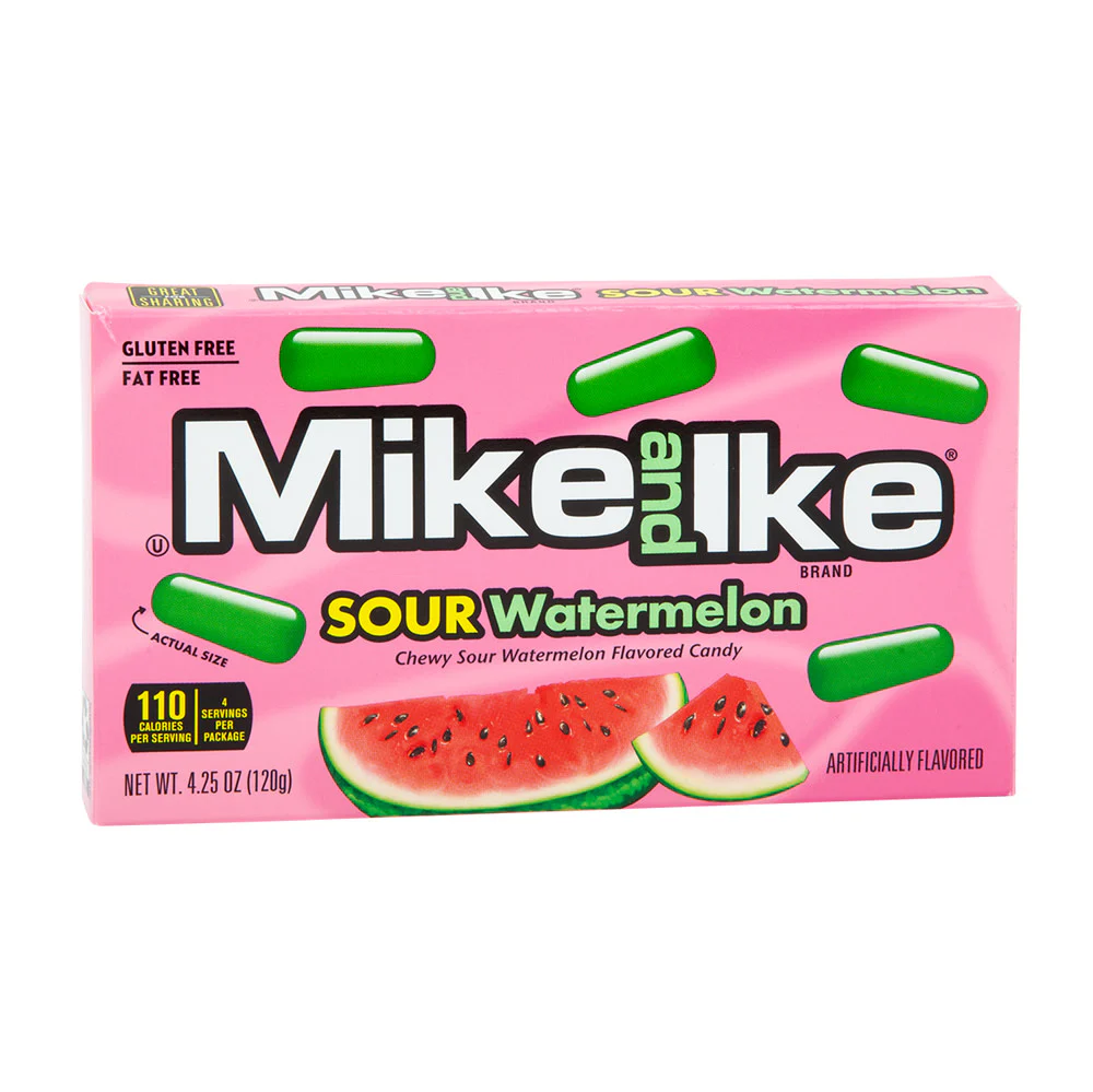 Sour Watermelon Mike & Ike Theater Boxes - 12ct