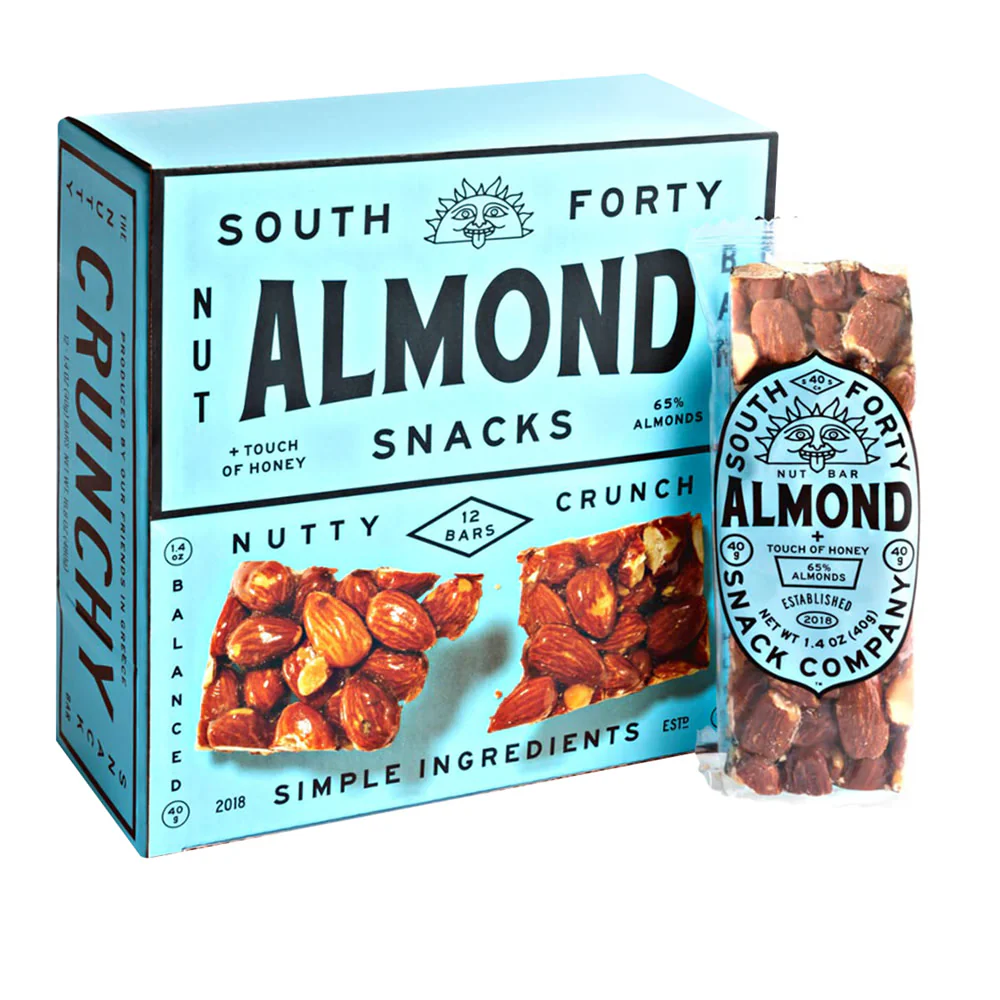 South Forty Almond Nut Bars - 12ct