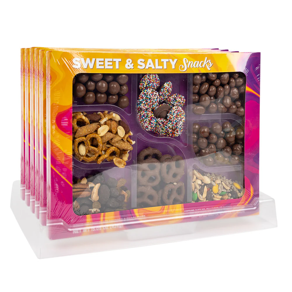 Sweet & Salty Snacks Charcuterie Board Boxes - 6ct