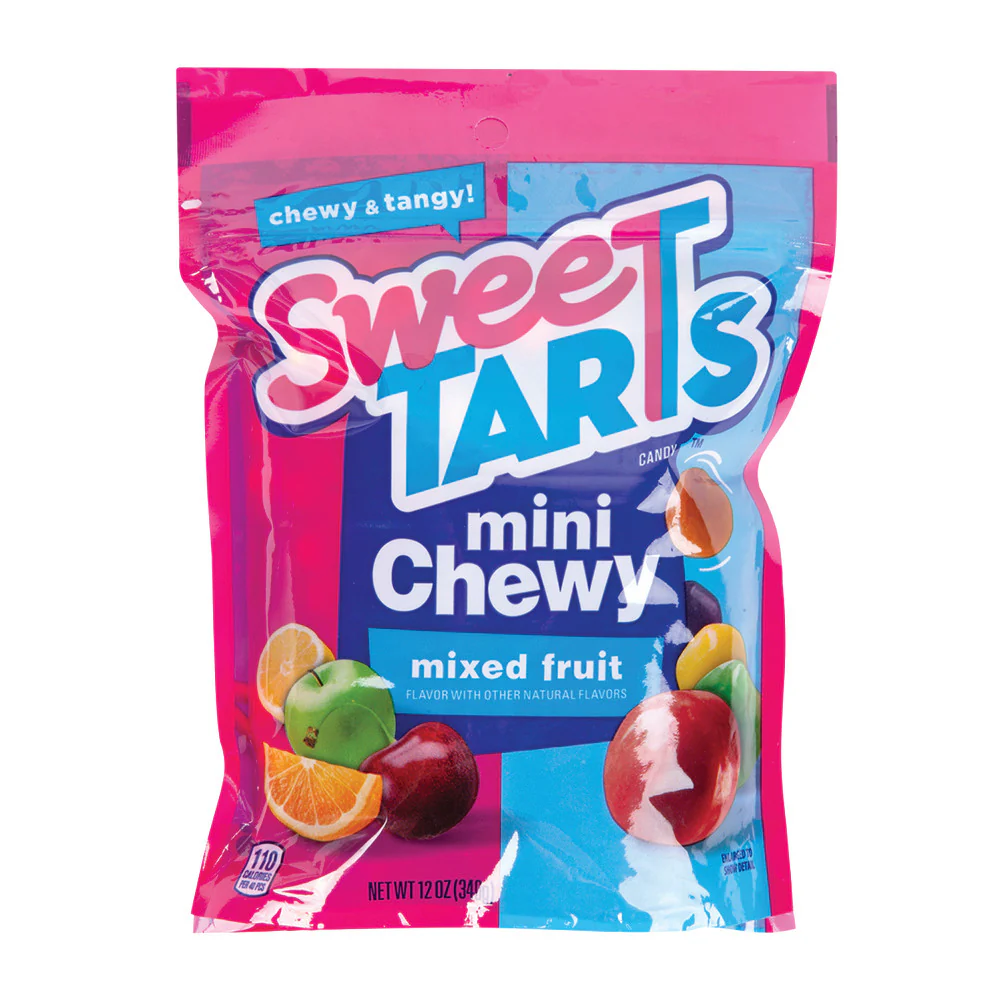 Sweetarts Mini Chewy Mixed Fruit Peg Bags - 8ct