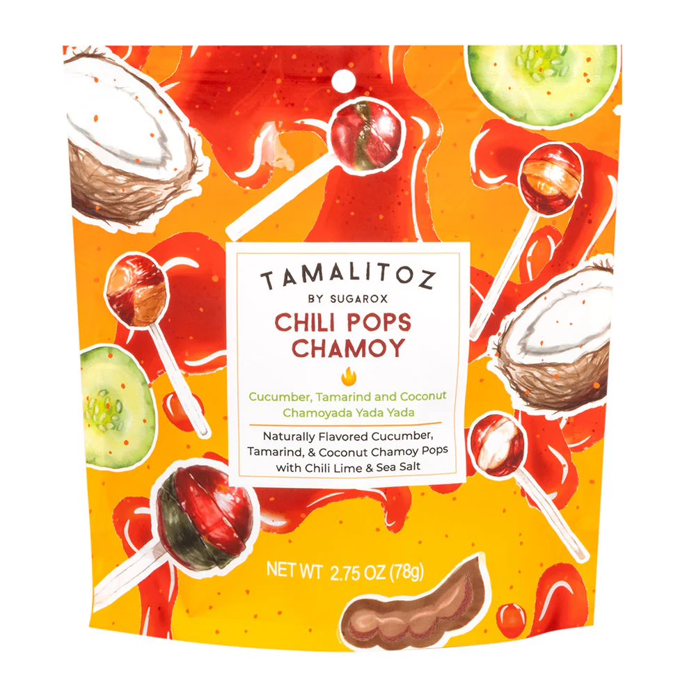 Tamalitoz Chilli Pops Chamoy Pouches - 12ct