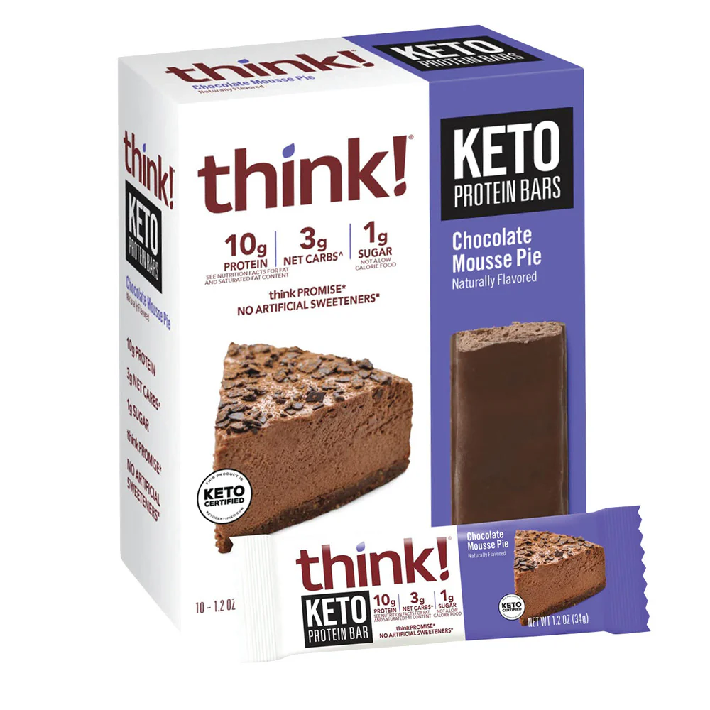 Think! Keto Protein Chocolate Mousse Pie - 10ct