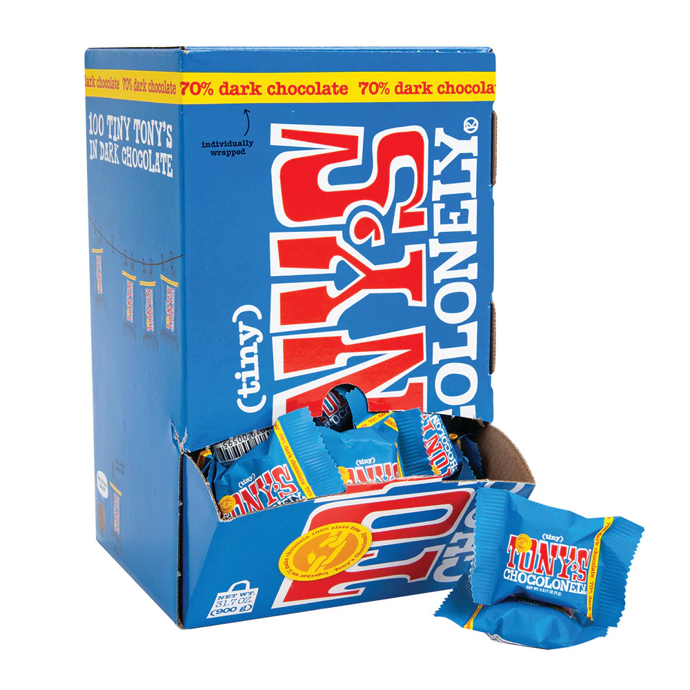 Tony's Chocolonely Dark Chocolate Tinys - 100ct
