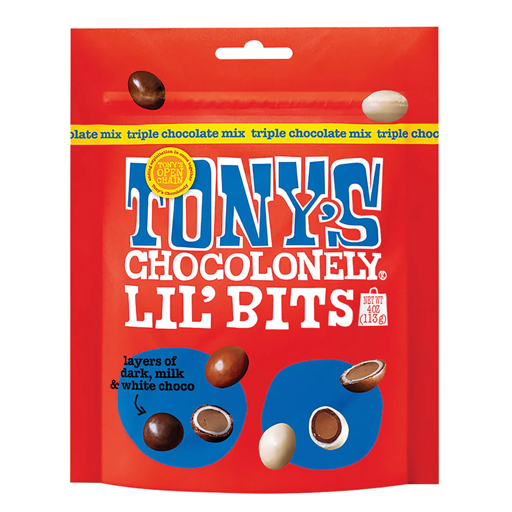 Tony's Chocolonely Lil' Bits Triple Chocolate - 8ct