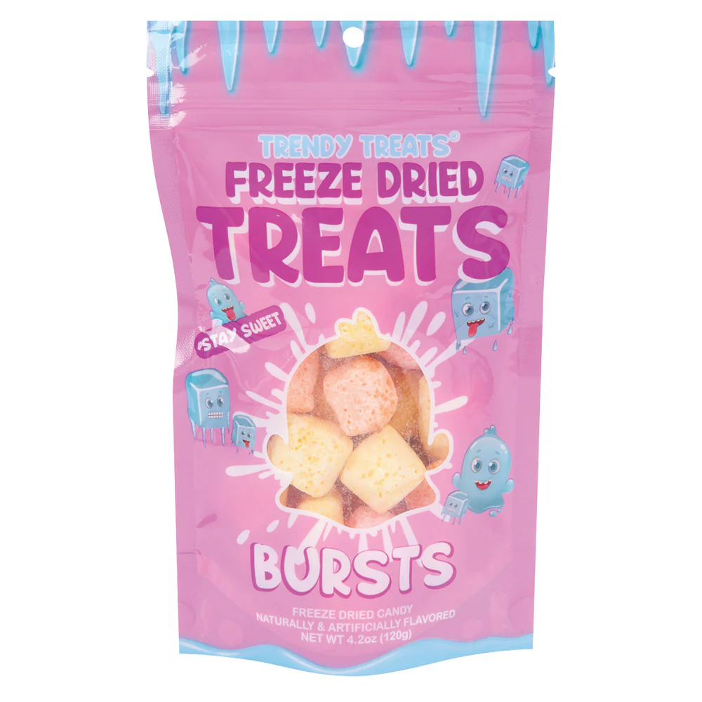 Trendy Treats Freeze Dried Bursts Pouches - 12ct