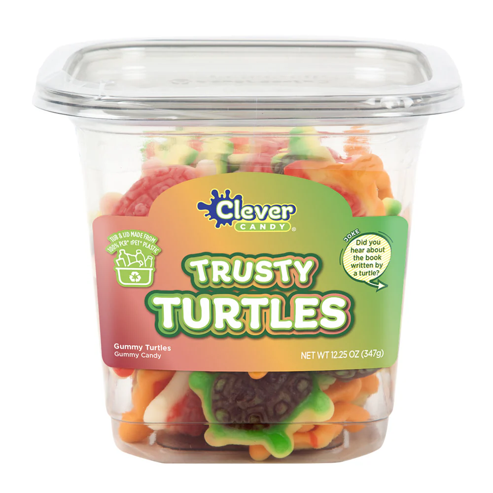 Trusty Turtles Gummy Turtles Tubs - 12ct