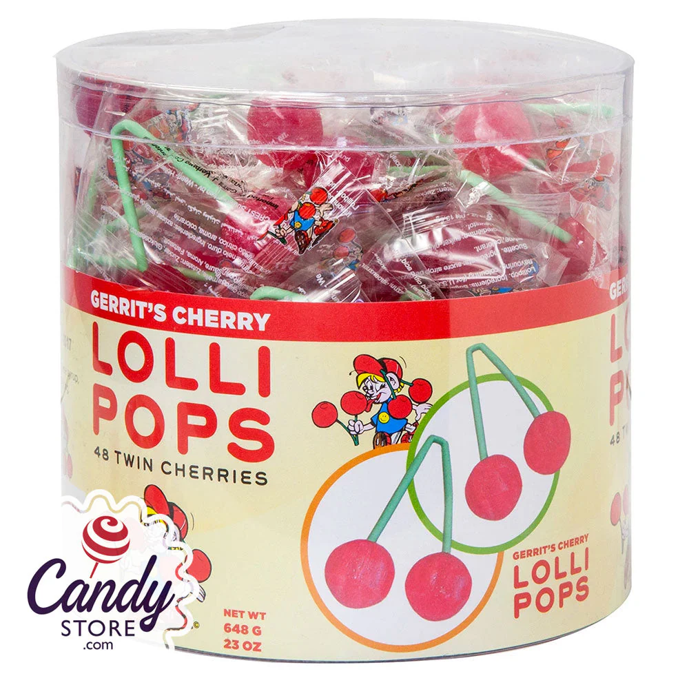 Gerrit's Twin Cherry Lollipops - 48ct - Image 3