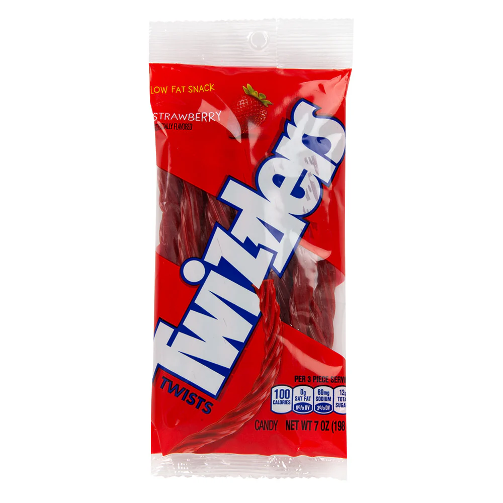 Twizzlers Strawberry Twists Peg Bags - 12ct
