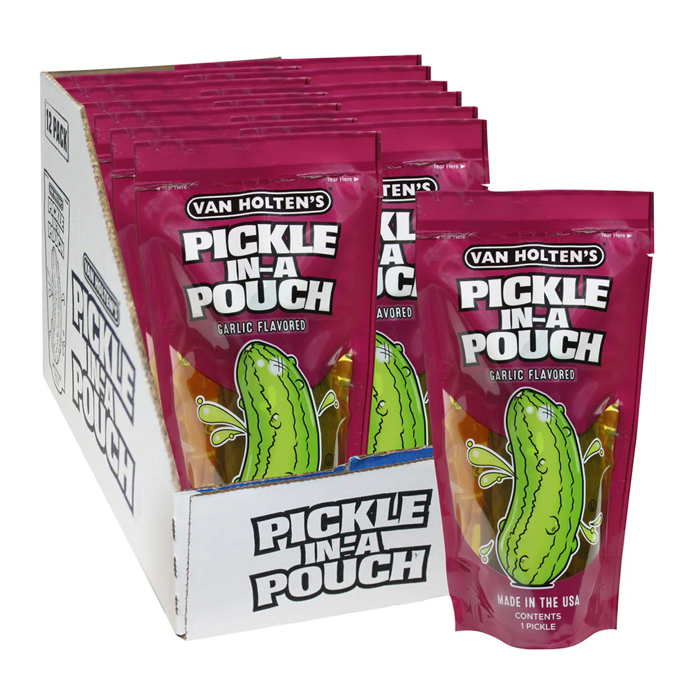 Van Holten's Garlic Pickle in a Pouch - 12ct