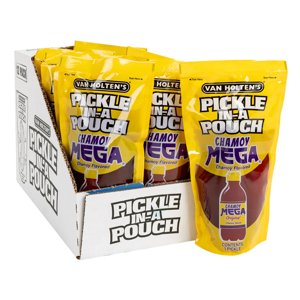 Van Holten's Mega Chamoy Pickle in a Pouch - 12ct