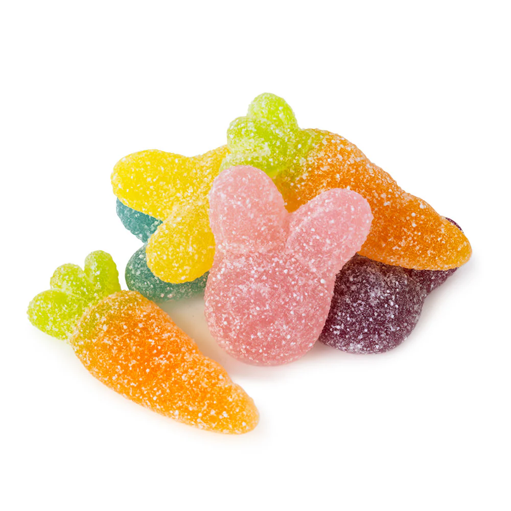Vidal Gummi Sour Rabbits & Carrots - 2.2lb Bulk
