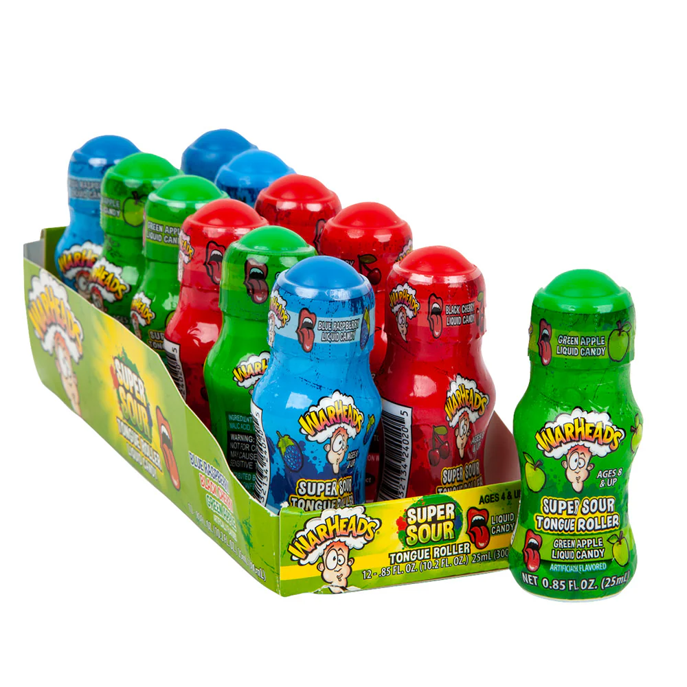 Warheads Super Sour Tongue Roller - 12ct