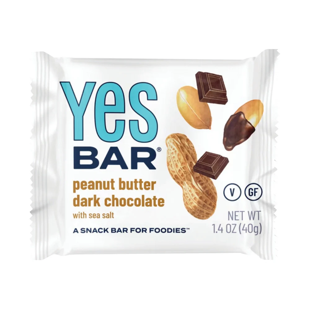 Yes Bar Peanut Butter Dark Chocolate Bars - 6ct
