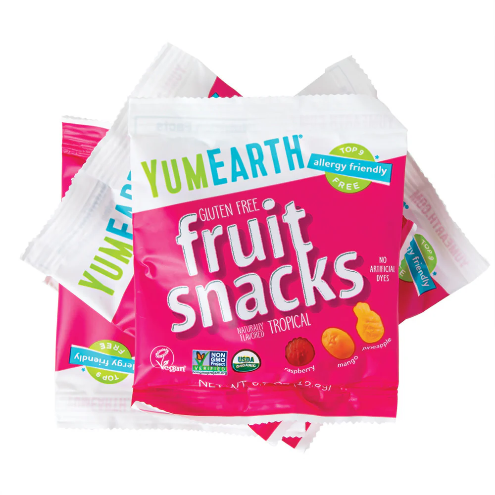 YumEarth Organic Fruit Snack Tropical Pouches - 35ct